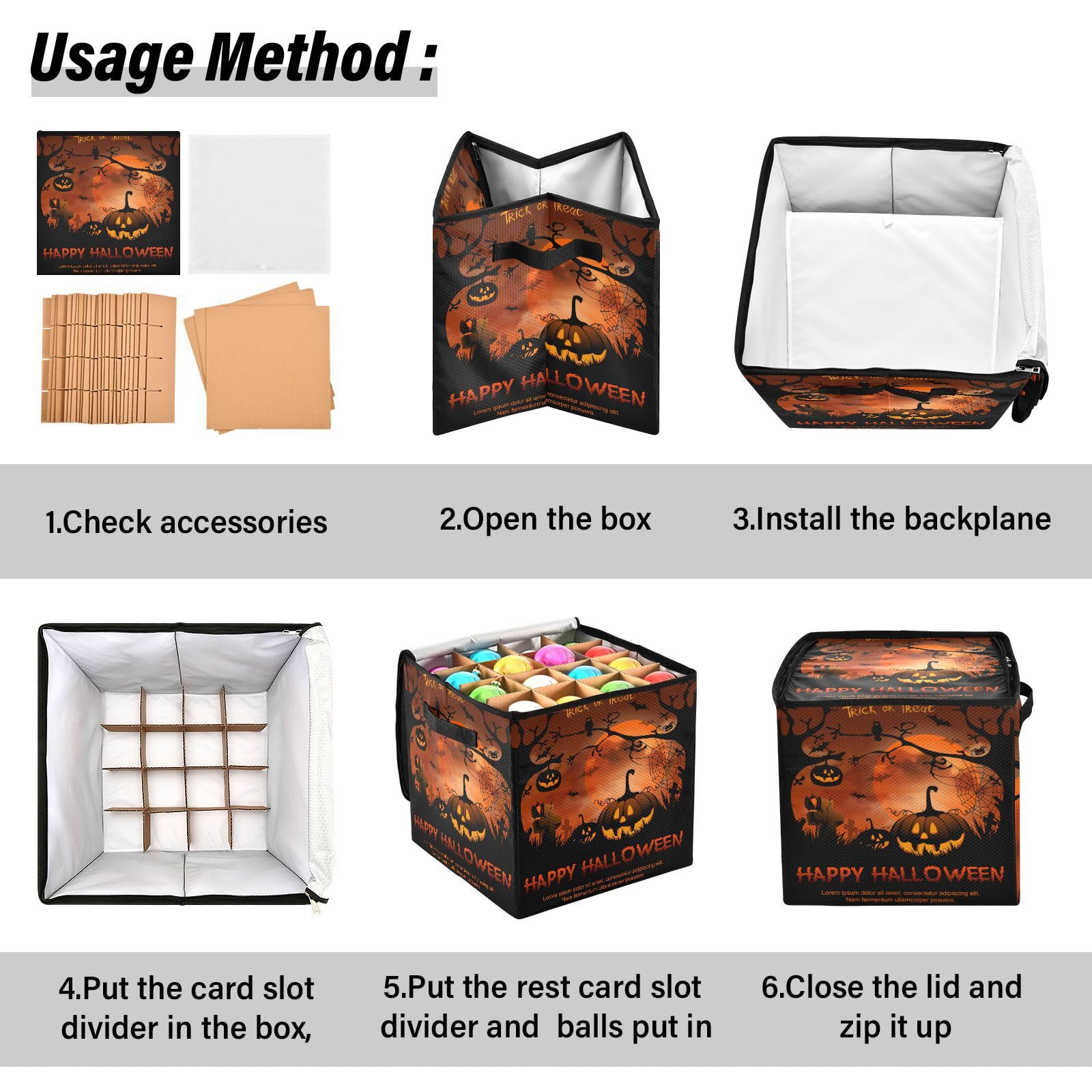 Amazon.com: YETTASBIN Halloween Pumpkin Large Christmas Ornament